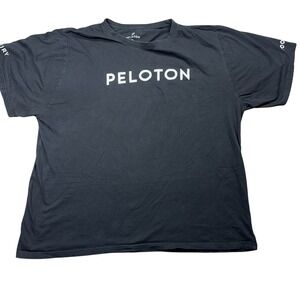 Peloton 4XL T-Shirt Mens Black Century Club 100 Short Sleeve Cotton Logo